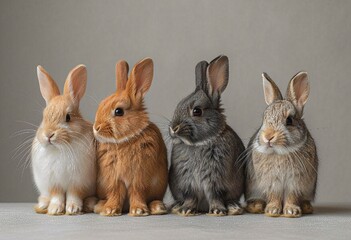Rabbit Rodeo: Five Fuzzy Friends in a Row Generative AI