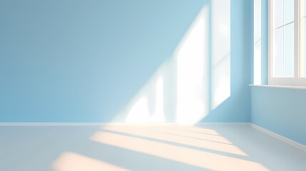 Fototapeta premium Gradient empty room wall model, minimalist interior, podium 3D product display