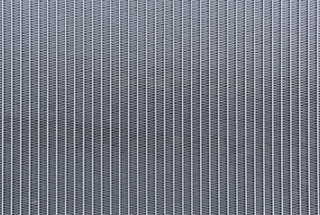 Close-up of a car radiator heat sink, New evaporator core for cars.