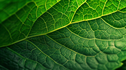 Fototapeta premium Macro background, leaf texture. 