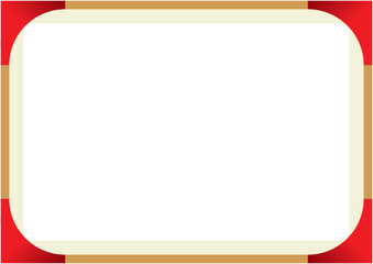 コーナーにデザインのある背景イラスト