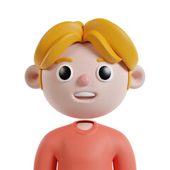 Fototapeta premium people avatar 3d illustration