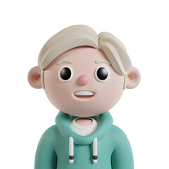Fototapeta premium people avatar 3d illustration