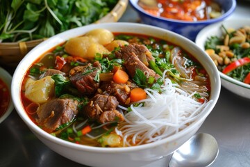 Bun Cha Ha Noi Vietnamese traditional dish