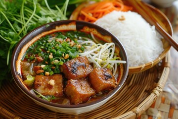 Bun Cha Ha Noi Vietnamese traditional dish