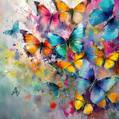 Lively butterflies