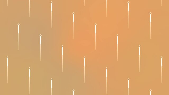 Acupuncture therapy, Acupuncture needles. Alternative medicine, Traditional Chinese acupuncture concept, endless 2d Animation, cartoon, illustration