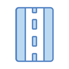 Road icon isolate white background vector stock illustration