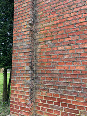 red brick wall