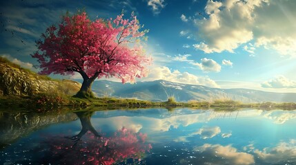 Earth Day background wallpaper, planet earth in nature, go green, ecology, plants