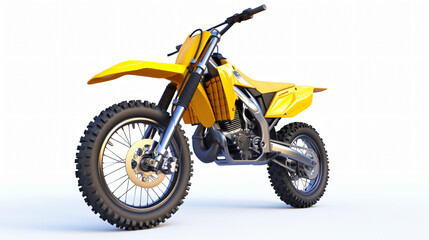 Obraz na płótnie Canvas Yellow racing motorcycle