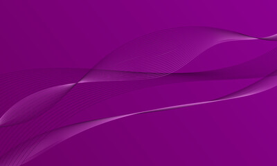 violet purple business lines wave curves on gradient abstract background