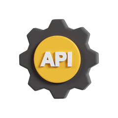 api configuration 3d icon