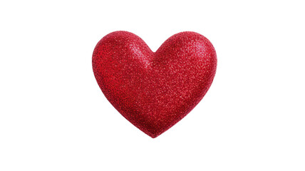 concept of love and care glitter red heart for decorati