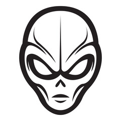 alien iconic logo vector illustration.