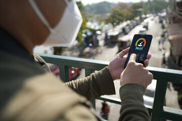 Allergies, headaches, N95, PM 2.5 from air pollution and dust exceeding safety standards.