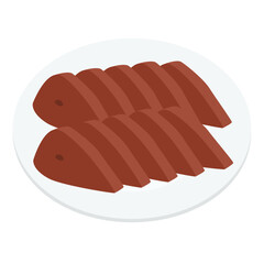 豚レバーのイラスト