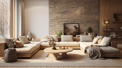 the concept of cozy minimalism livingroom, sofa, interior, room, bedroom, bed, home, hotel, sofa, furniture, house, design, wall, luxury, lamp, apartment, window, chair, table, light