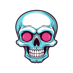 Skull art illustrations for stickers, tshirt design, poster etc
