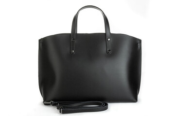 Bag clutch isolated on white fashion leather