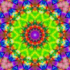 Modern floral ornament. Creative mandala. Color Raster illustration. For Wallpaper, print, fashion. Carpet designs patterns Persian relief