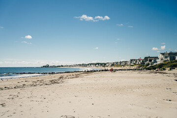 Hampton, NH, USA - July 23, 2020: North Hampton Beach