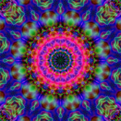 Modern floral ornament. Creative mandala. Color Raster illustration. For Wallpaper, print, fashion. Carpet designs patterns Persian relief