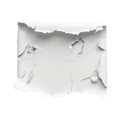 white paper ripped message torn