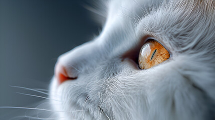 close up of a head cat