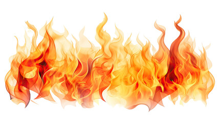 flames for decorating projects on a white background