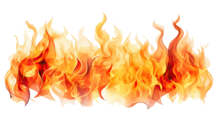 flames for decorating projects on a white background