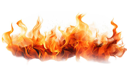 flames for decorating projects on a white background