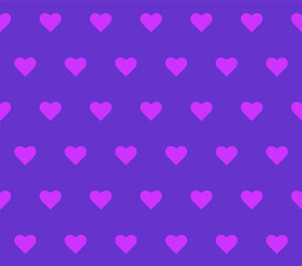 Endless seamless pattern of hearts  Blue Pink vector hearts Bright pink. background Wallpaper. for wrapping paper Background. Vector illustration Textile Fabric design Pattern with hearts Purple Heart