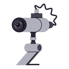 Webcam for computer vector cartoon illustration isolated on a white background.