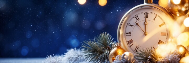 Christmas or New years eve; holiday background
