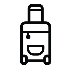 travel bag icon. Vacation, biggage and luggage symbol