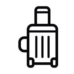 travel bag icon. Vacation, biggage and luggage symbol