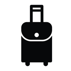 travel bag icon. Vacation, biggage and luggage symbol