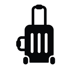 travel bag icon. Vacation, biggage and luggage symbol