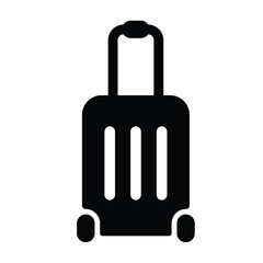 travel bag icon. Vacation, biggage and luggage symbol