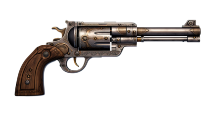 gun on a white background