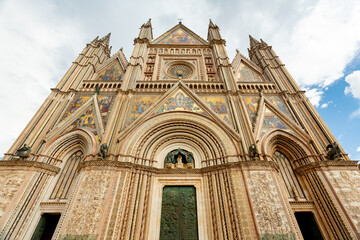 Fototapeta na wymiar Orvieto Cathedral Dome in Italy 