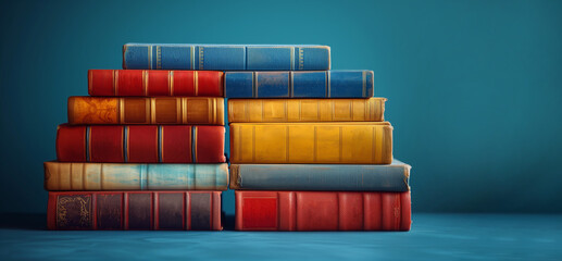 World book day. International literacy day. Reading concept. World Poetry Day. National library lovers month concept. Back to school. Law textbooks in court for copyright and international legal right