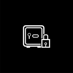 Fototapeta premium Safe icon. Safe metal box money secure and safe money concept symbol. 