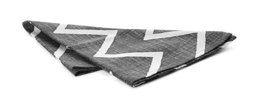 Kitchen towel with beautiful pattern isolated on white