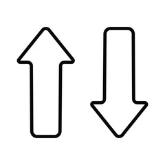 Direction icon isolate white background vector stock illustration