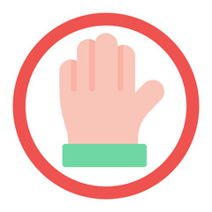 Stop icon vector image. Can be used for Prison.