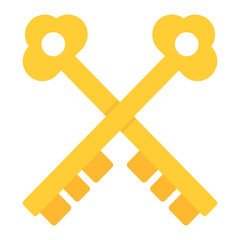Key icon vector image. Can be used for Prison.
