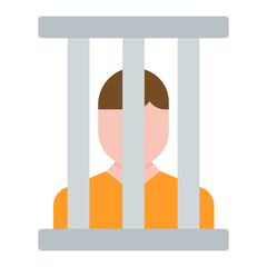 Prisoner icon vector image. Can be used for Prison.