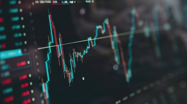 Stock color trading charts